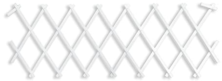 HERSIG - Celosias para Terraza Exterior - Celosia PVC Color Blanco (100x200cm) - Celosia Jardin - Decoracion Jardin Exterior - Celosias Decorativas Resistentes