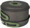 Bo-Camp Camping Kochset Explorer 3tlg Campinggeschirr Topf Pfanne Stapelbar Alu