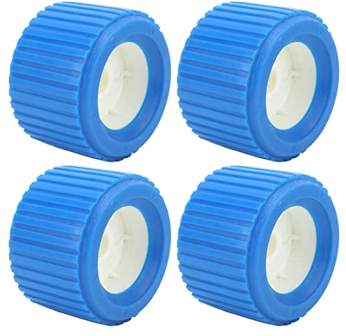 Wobble Roller, 4PCS PP Plastique Résistance aux hautes températures Pas facile à casser Lisse et sans bavure Nervuré Wobble Roller 4.3in OD Remorque de bateau haute fiabilité