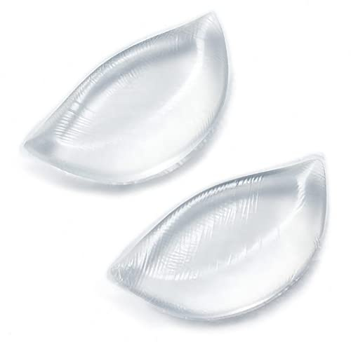 ericotry 1 Paar transparente Damen-Silikon-BH-Einsätze, wasserdichte Brustvergrößerer, Push-Up-Pads, Form-Pads, Booster-Pads für Badeanzug, Unterwäsche und den täglichen Gebrauch