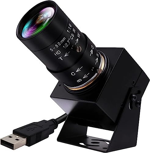 Mermaid USB Camera 4K Manual Zoom Webcam 5-50mm CS Mount Variable Lens PC Camera UVC Computer Camera 8MP Industrial Kamera IMX415 USB2.0 Web Cam
