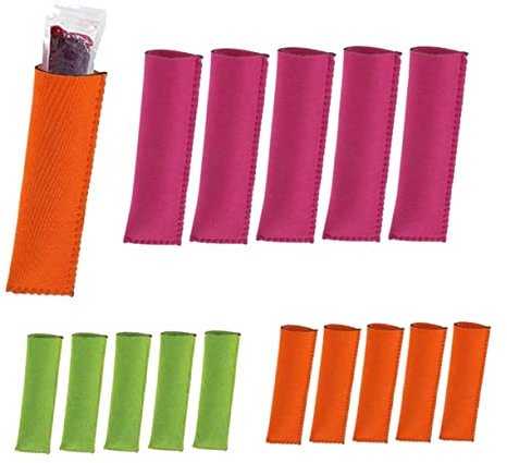 PRETYZOOM 20piezas Bolsa Para Paletas Fundas Protectoras Neopreno Para Paletas De Hielo Reutilizables Aislamiento Térmico
