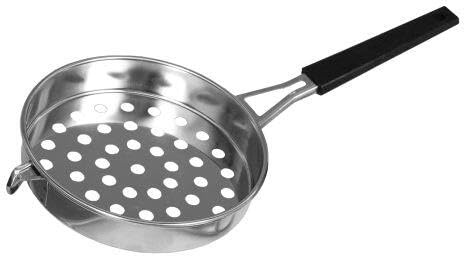 Passoire à gnocchi en acier inoxydable avec poignée en plastique - Diamètre : 17 cm