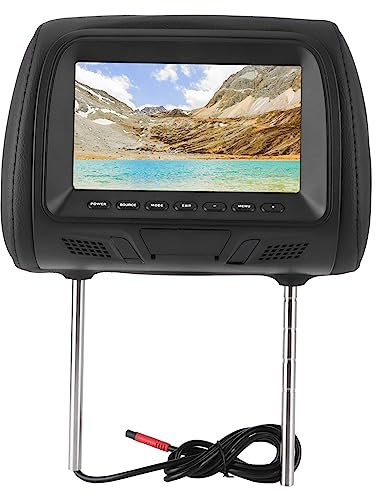 Lettore DVD per Poggiatesta per Auto, Monitor per Poggiatesta da 7 Pollici TV per Bambini Lettore DVD per Auto TV Portatile con Supporto per Poggiatesta Video 1080P