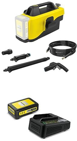 Kärcher Mobile Outdoor Cleaner OC 6-18 (Mitteldruck 24 bar, Flexschlauch 4m, inkl. Akku und Schnellladegerät) Gelb