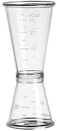 Jigger Single Double Shot Cocktail Wine Short Drink Measure Cup S/L Bar Bar Cabinet Black