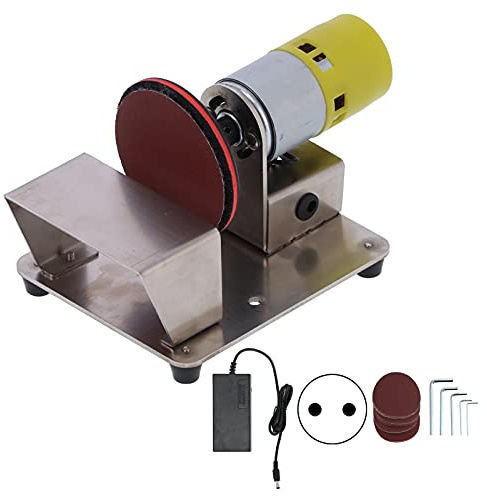 Elektrischer Scheibenschleifer, Polierer, Elektrischer Scheibenschleifer, Poliermaschine, Schleifmaschine, 7,6 Cm, für Holz, Kunststoff, Glas, Wechselstrom 110–240 V (EU-Stecker)