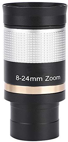1,2 tum 8-24 mm zoom okular flerbelagd optisk lins för standard 31,7 mm astronomiskt teleskop