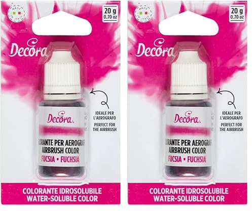 Decora 9261720 Colorante Fucsia Per Aerografo 20 G (Confezione da 2)