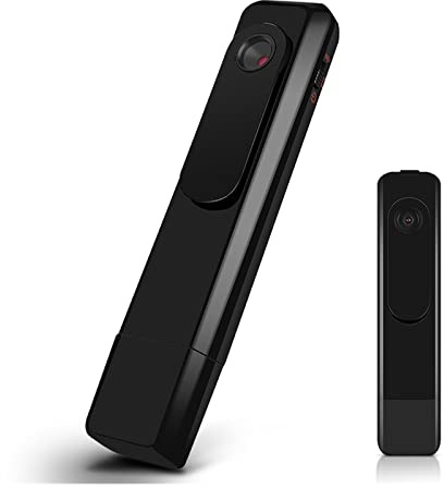 Action Camera, Mini videocamera 1080P Videoregistratore portatile Micro Cam Body Supporto massimo 32G TF Card Palmare DV Clip posteriore Videocamera con disco U Videocamera