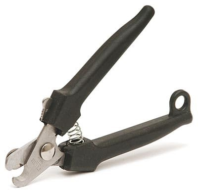 Jeffers Pet Nail Clippers – Small Thick Blade, Plier Style Grooming Tool for Dogs & Cats, Stainless Steel Trimmer with Stopper Tap Screw, Spring Loaded Handle, Professional Pet Nail Clipper, Black