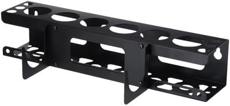 Nybhyjka Silicone Tube Storage Holder,Caulking Tube Storage Rack Ideal For Van Racking,Caulking Tube Caulking Gu-n Wall Mounted Metal Holder Workshop Holds 6 Tubes Caulking Nozzle 41.3x8.5x9cm