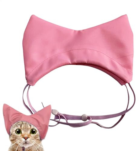 Cuffia da bagno per cani, cuffia da doccia regolabile per orecchie per cani, in tessuto Oxford, protezione per le orecchie, impermeabile, accessorio per animali domestici per gattini e cuccioli di