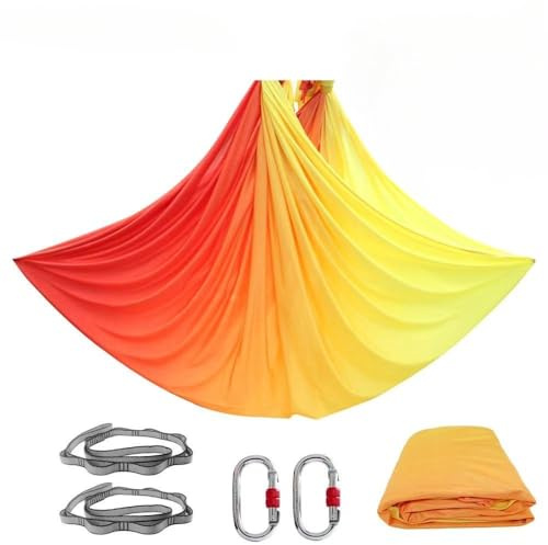 für Erwachsene Aerial Yogatuch Hängematte | Vertikaltuch | Trapez | Yogatuch zum Aufhängen | Aerial Silks | Akrobatik Tuch | Yoga Hochelastischer Stretching Band(5M*2.8M) (2)