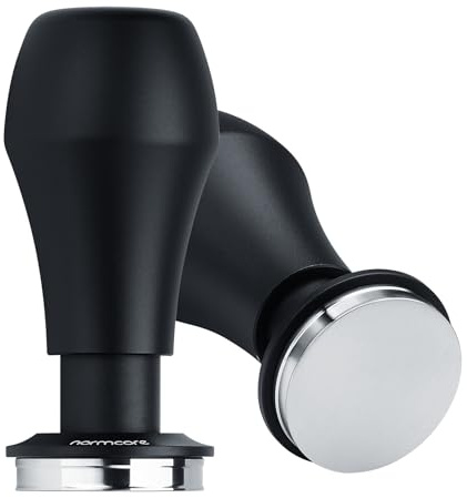 Normcore 39mm Espresso Tamper V4, Barista Coffee Tamper, Spring Loaded Tamper With Stainless Steel Flat Base, Compatible with Flair Classic, Flair Signature, NEO Flex, Black
