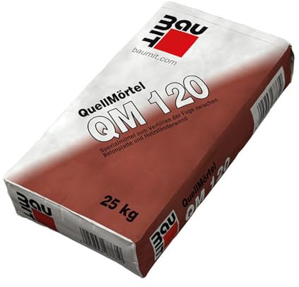 Generisch BAUMIT Quellmörtel QM 120 25kg – Hochfester Verguss- & Füllmörtel | Quellfähig, selbstverdichtend & witterungsbeständig | Für Maschinenfundamente, Betonverfüllung, Ankerverguss