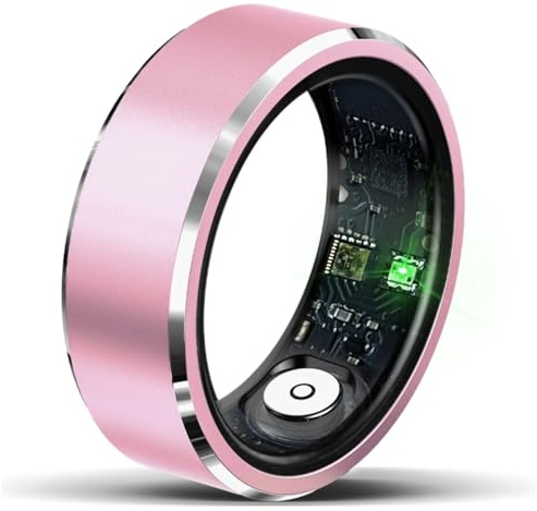 Awlve Sekoda Smart Health Ring - Sekoda GPS Smartwatch Bague Connectée pour Les Hommes Et Les Femmes Bague Intelligente avec Cardiofréquencemètre D'oxygène du Sommeil De Santé (Pink,#11)