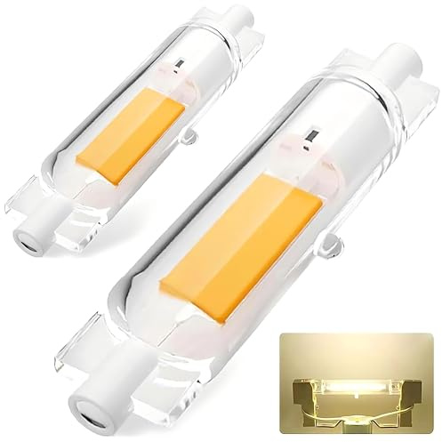 ACAATVE R7S Led 78mm 20W Lampe Naturweiß 4000K 2000 LM, Dimmbar 78mm R7S Leuchtmittel Led Ersatz für 200W Halogenstab, Kein Flackern, 360° Abstrahlwinkel, für Uplighter bis Work Light, 2er Pack