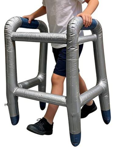 Aufblasbares Walker-Kostüm, lustiges Halloween-Cosplay-Requisiten, Scherzrollator-Kostüm, für Cosplayer, Ostern, Maskeraden, Theater, Schulveranstaltungen, Werke
