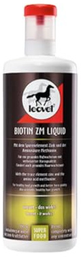 Biotin ZM Liquid | 1 Liter | Ergänzungsfuttermittel für Pferde | Mit Zink & Methionin
