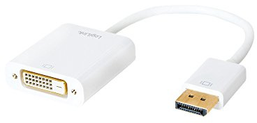 LogiLink CV0058B Adaptateur 1.2 vers DVI Blanc