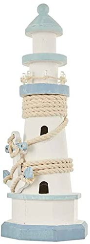 Out of the Blue 830352 Articolo Decorativo, Legno, Bianco, 10.5 x 29.5 cm