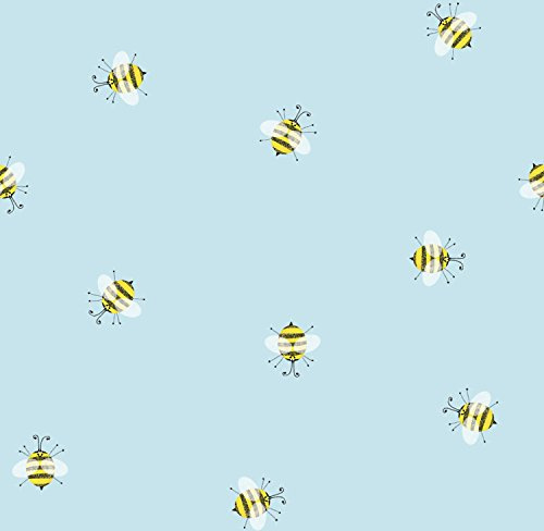 Jillson Roberts 12 Sheet-Count All-Occasion Flat Folded Gift Wrap, Honey Bees