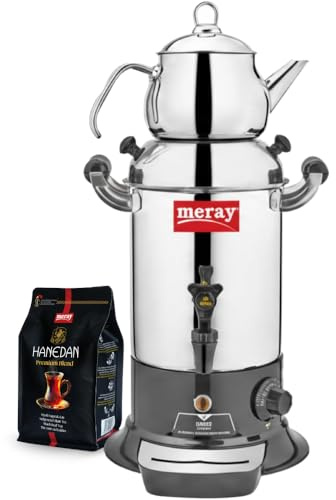 MERAY Machine à thé électrique R29 – Théière de 5 L, Automate à thé & Bouilloire Samovar
