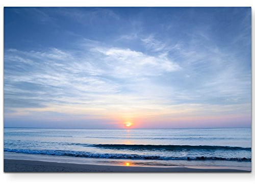 Leinwandbilder | Bilder Leinwand 120x80cm Abenddämmerung am Meer