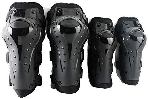 AKT Pro Rodilleras de Moto Equipo de Protección 4 PCs Protector de Protección de Rodilla y Codo para Motocross Esquí Patineta Bicicleta