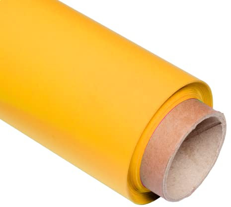 Pixapro 1.35x10m Paper Photo Background Easy Set-Up Video & Photography Backdrop Portable Background Paper Roll Photo Back Drop For Wedding, Portrait & Studio Kit (Orange-Yellow)