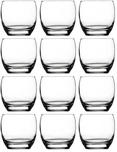 Barrel Set of 12 Tumbler Whisky Scotch Drinking Glasses Gift 340ml