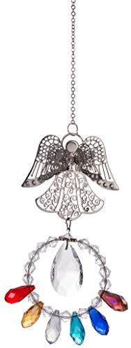 Crystal Sun Catchers,Crystal Rainbow Suncatcher,Sun Catcher Crystals,Hanging Glass Guardian Angel Sun Catcher for Window Decor（Gift Package）