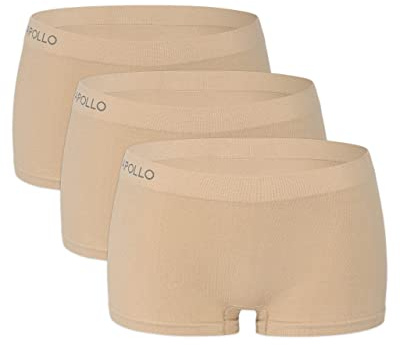 ORIGINAL BASICS 3/6-pack damboxershorts, bomull, trosor, sömlös, basic, komfort (modell: Urbania), 3-pack (beige), S