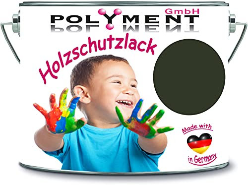 Polyment GmbH - Vernice protettiva per legno, resistente alle intemperie, protezione a lungo termine dalle intemperie, colore verde bottiglia RAL 6007