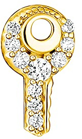 Thomas Sabo Einzel Ohrstecker Schlüssel weiße Steine 925 Sterling Silber H2220
