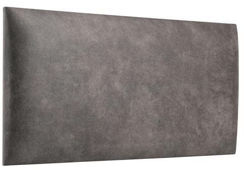 softwalls Wandkissen Vintage Leder mit 50mm Polsterung - Bett Kopfteil Wandpolster - Wandverkleidung - Wandpaneele | 60 x 30 Anthrazit