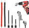 7pcs Extensor Flexible, Adaptadores de Broca Cardán 105° Extensión de Broca Flexible 1/4 de Pulgada Adaptador de Taladro en ángulo Recto Extensor Ángulo para Atornillador Accesorios Destornilladores