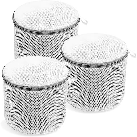 3 Stk BH Wäschenetz für Waschmaschine, Wäschesack für Waschmaschine, Wäschebeutel Netz mit Reißverschluss, für BHS, Schuhen, Unterwäsche, Feinwäsche Wäschesäckchen, 17x15 cm