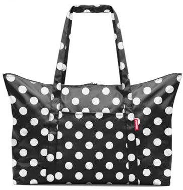 reisenthel mini maxi travelbag dots white - faltbare Reisetasche, praktisch und kompakt, sehr leicht und widerstandsfähig