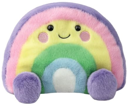 AURORA, 61542, Palm Pals Vivi Rainbow 8In Medium, Soft Toy, Multicolour
