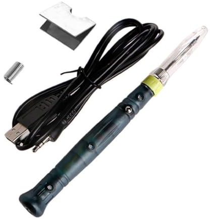 Lötkolben Kit, 5V 8W Wireless USB Wiederaufladbar Schnelle Heizung Lötkolben Kit Löten Reparatur Werkzeug für Anfänger und Profis