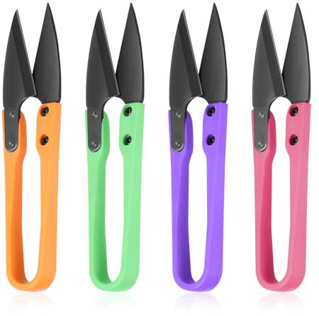 HJZHII 4 pezzi forbici da raccolta, forbici da giardino, forbici da potatura mini per bonsai per piccole piante accessori per la coltivazione scucitore (colore)