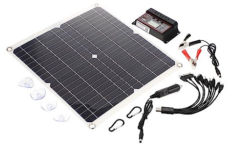 Uonlytech Chargeur Solaire Kit Panneau Solaire Chargeur Extérieur Équipement de Charge