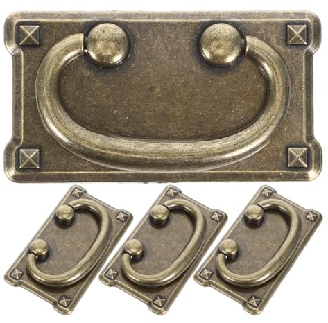 Amosfun Maniglie per Cassettiere e Armadi Antichi in Lega di Zinco Stile Cinese Vintage Finitura Anticata, Facili da Installare e Resistenti, per Ristrutturazione Casa e Mobili Classici