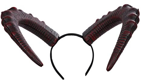 VICASKY 1Pc Devil Horns Hair Hoops for Carnival Celebration Durable Headdress Decor for Costume Parties Unique and Cheerful Horn Hair Accessories for Festivals and Celebrations