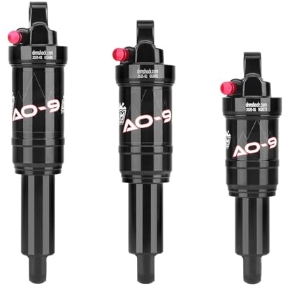 DNM AO-9 Luftfederungs-Stoßdämpfer, 65/56/41 mm Reise, 150–275 PSI verstellbar, leichte Aluminiumlegierung, MTB-Federung für 210/190/165 mm, wasserdicht und staubdicht (AO9-165 x 41 mm)
