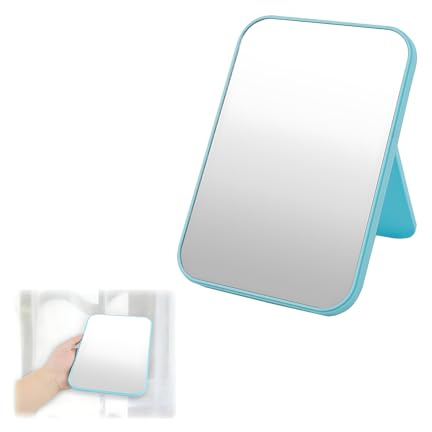 Specchio Super HD da Tavolo con Staffa Pieghevole – Specchio Portatile e a Mano Libera per Trucco, Dimensioni Circa 20CMx14CM, Ufficio e Viaggi specchio trucco pieghevole，specchio trucco da tavolo