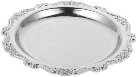 SOLUSTRE Plateau Vintage Plateau Décoratif Multifonction pour Snacks Bijoux et Desserts Compact et Résistant pour Réceptions et Rangement Élégant