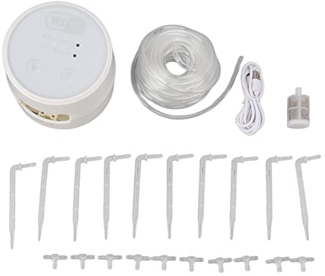 di irrigazione automatico per piante d'appartamento Kit di irrigazione a goccia Telecomando WiFi per 10 piante in vaso